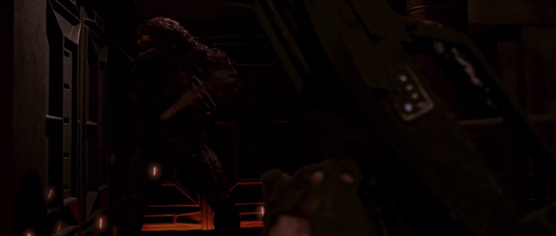 The creatures often move like the old Godzilla films where it’s a guy in a suit...